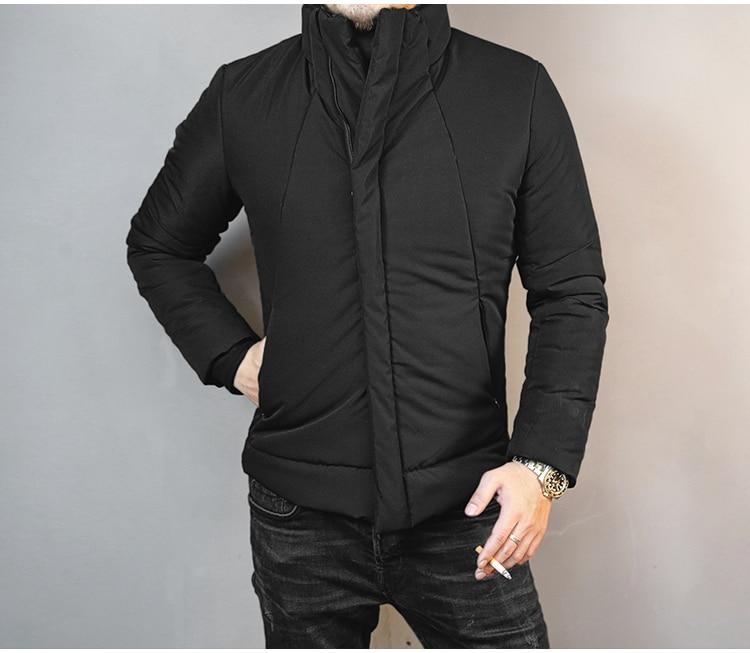 Men's Winter Warm Thick Cotton Thermal Padded Short Jacket