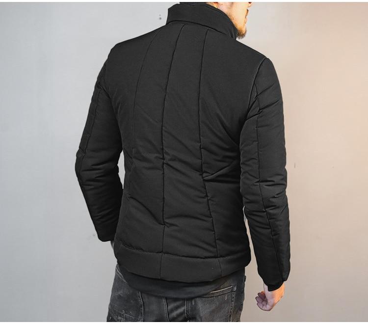 Men's Winter Warm Thick Cotton Thermal Padded Short Jacket