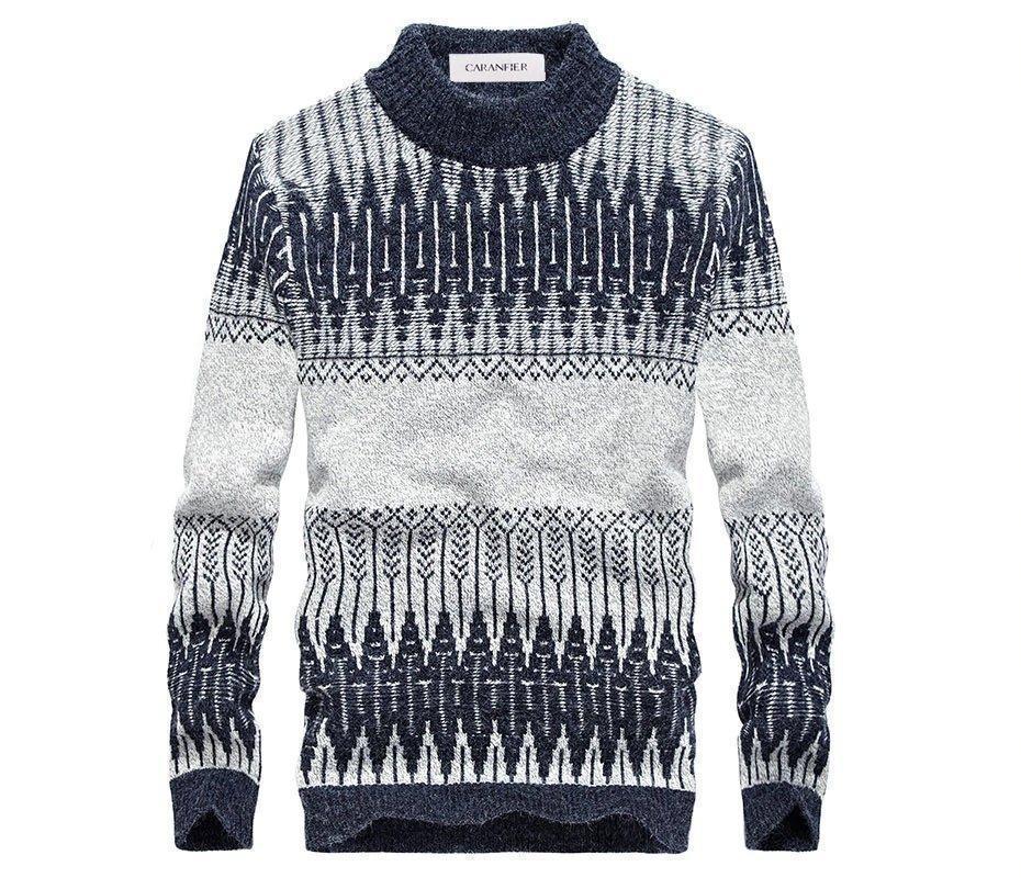 Men's Winter Casual Slim Fit Turtleneck Knitted Pullover