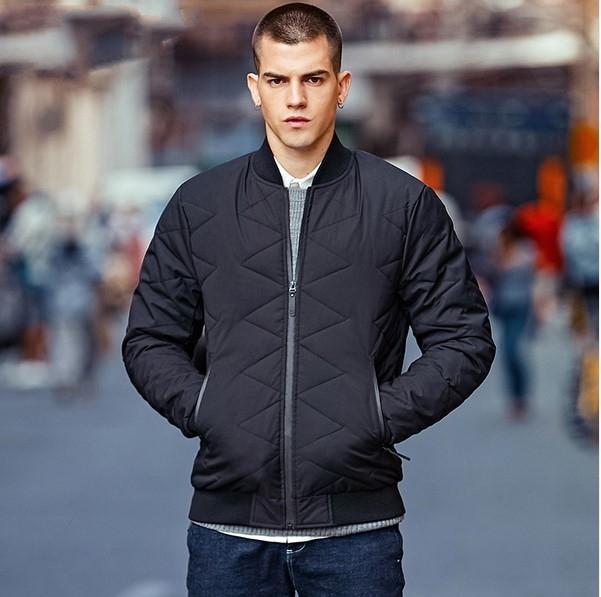 Men's Winter Warm Thick Quilted Bomber