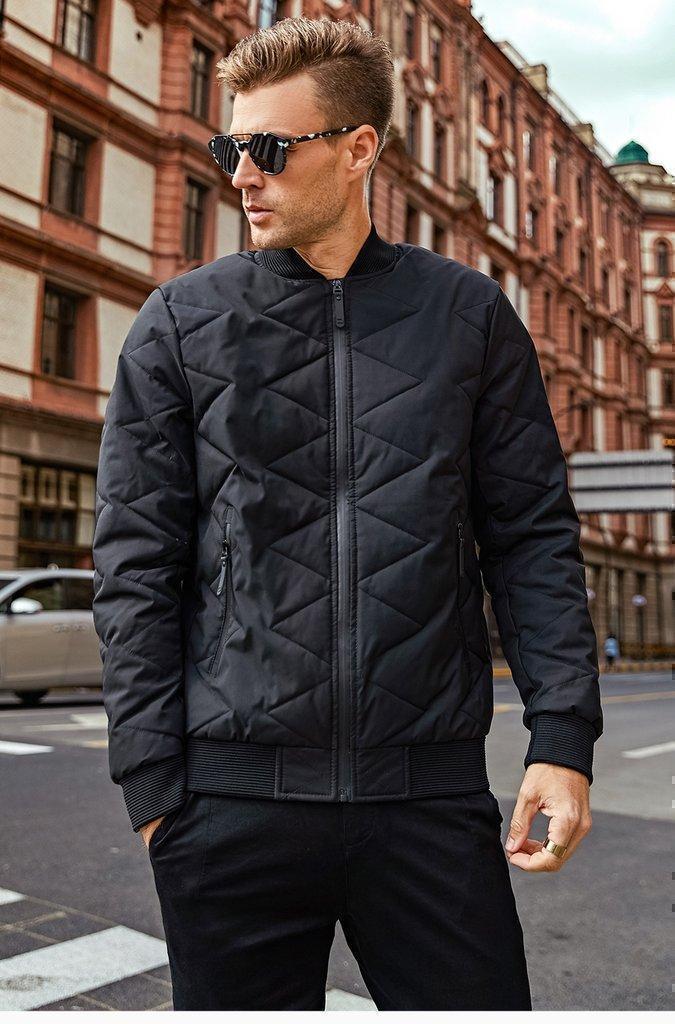 Men's Winter Warm Thick Quilted Bomber