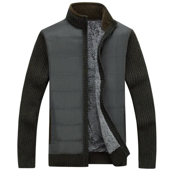 Men's Winter Wool Fleece Sweater With Zipper | Men's Clothing