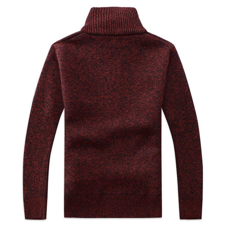 Men's Autumn/Winter Casual Wool Sweater With Zipper