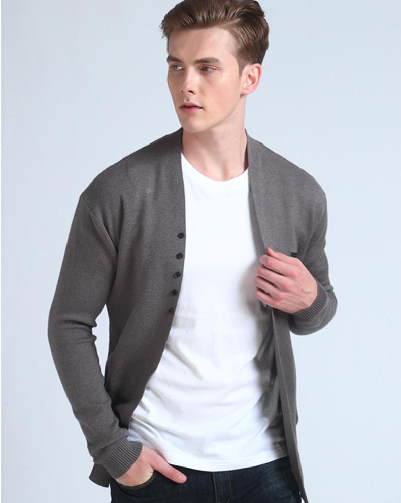 Men's Autumn Casual Cardigan With Decorative Buttons