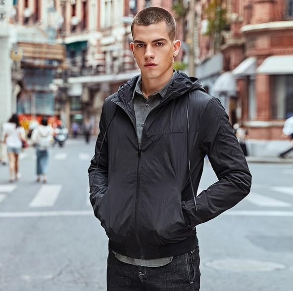 Men's Spring Hooded Windbreaker