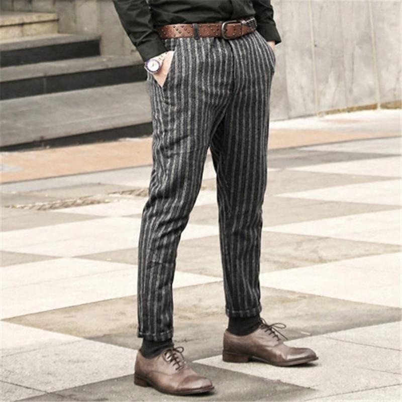 Men's Spring England Style Skinny Trousers