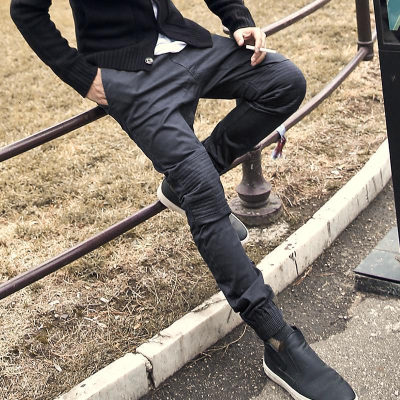 Men's Winter Elastic Cotton Trousers