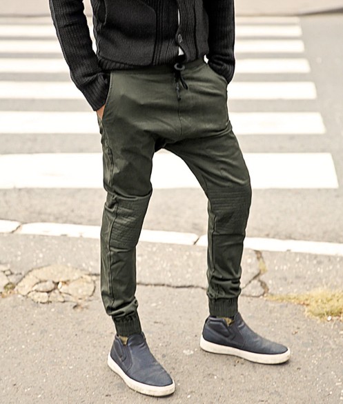 Men's Winter Elastic Cotton Trousers