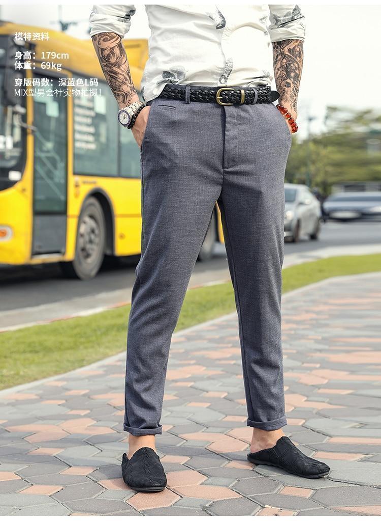 Men's Summer Hipster Slim Casual Trousers