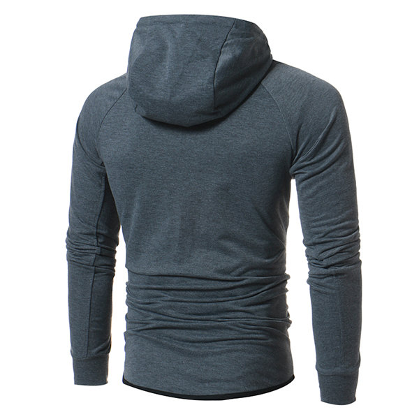 Mens Casual Sport Style Thin Zip Up Hoodie