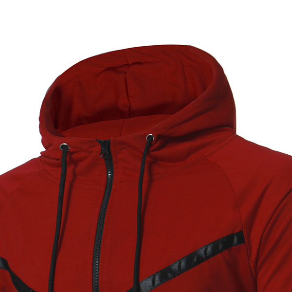 Mens Casual Sport Style Thin Zip Up Hoodie