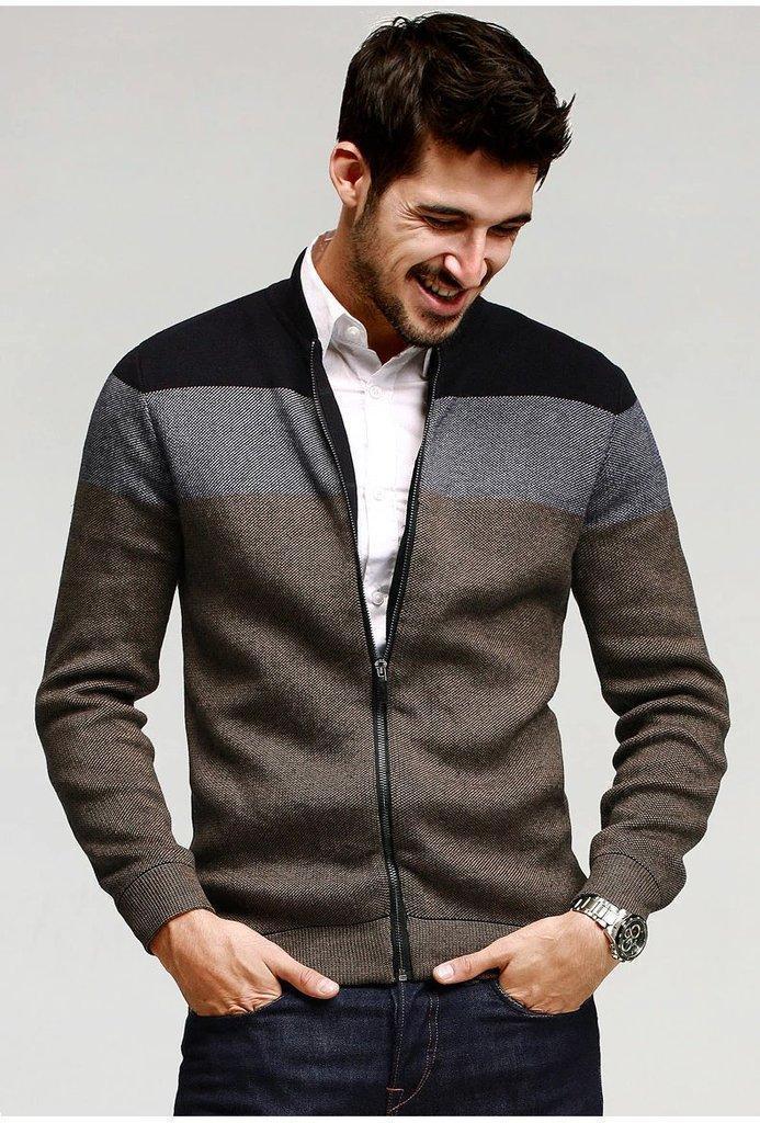 Men's Autumn Knitted Cardigan | Men's Sweater With Zipper