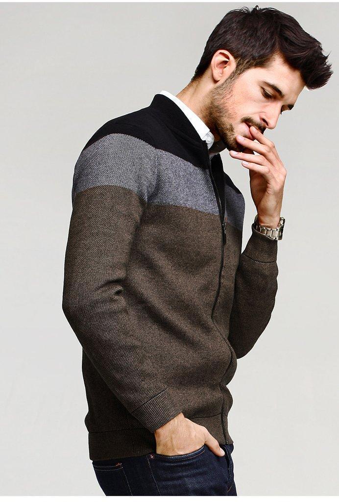 Men's Autumn Knitted Cardigan | Men's Sweater With Zipper