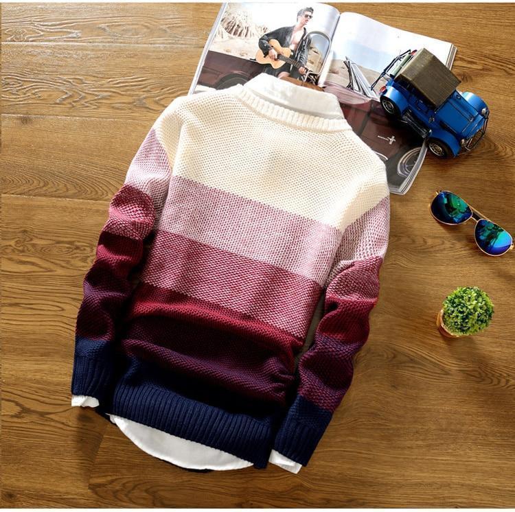 Men's Spring/Autumn Casual O-Neck Knitted Pullover