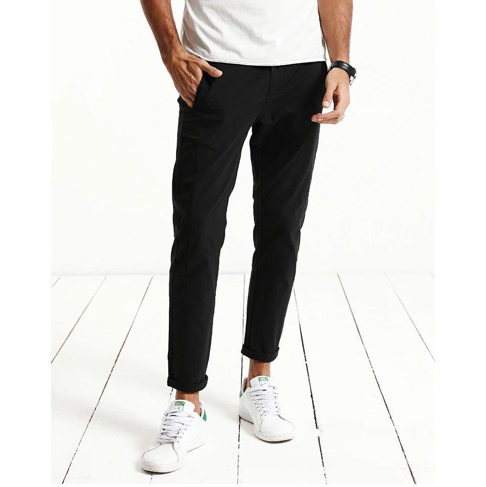 Men's Autumn/Summer Casual Ankle-Length Slim Fit Pants | Men's Thin Trousers